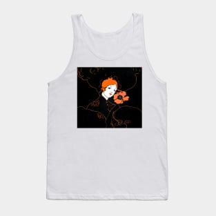 Redhead girl with flower from the 20s Tank Top